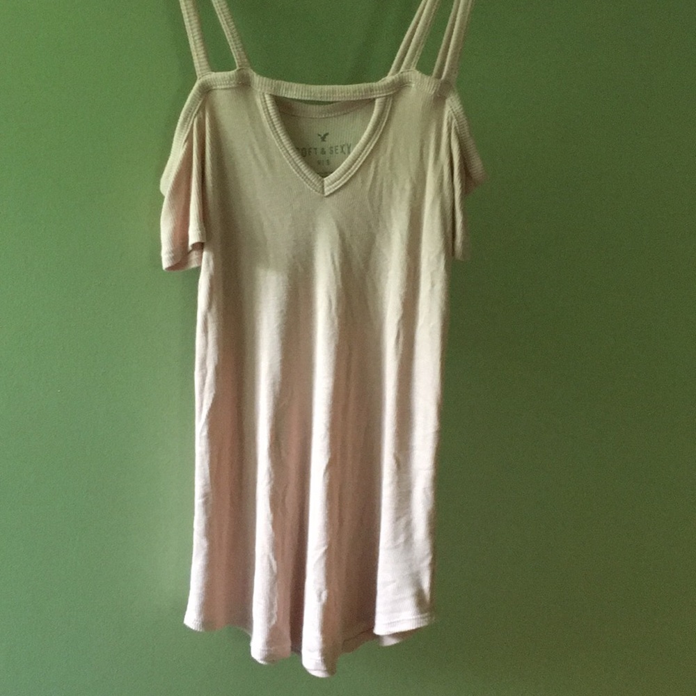 American Eagle Ribbed off the shoulder top